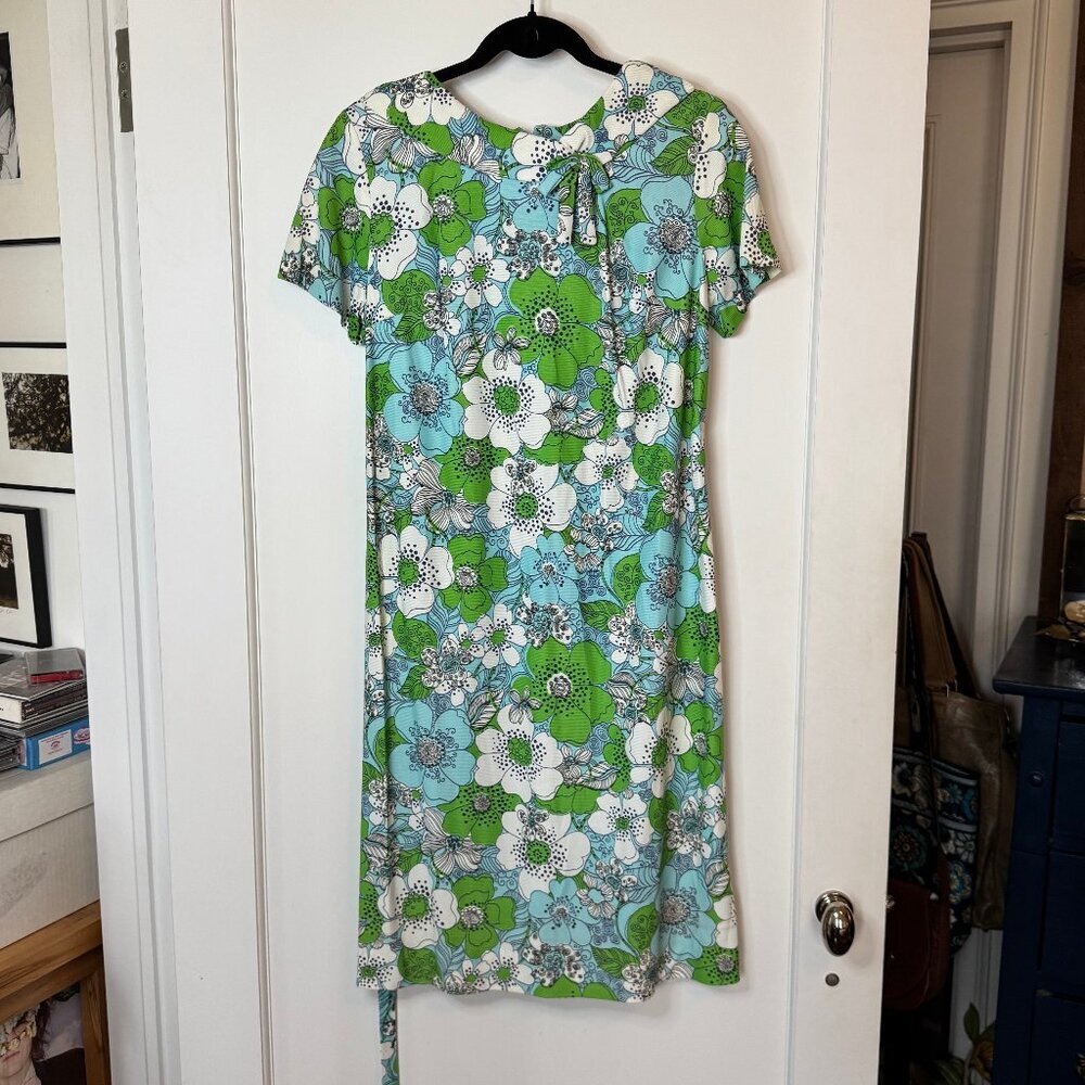 Vintage 60's Shift Dress with Belt sz Large